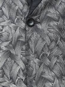 Manfinity Bizformal Bộ đồ vest nam: Áo khoác Blazer họa tiết và quần dài - Nhiều màu - Xem 3