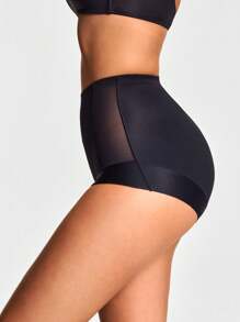 SHEIN Shape Prenda moldeadora de cintura alta, braga modeladora que realza el trasero y controla el abdomen y la cintura