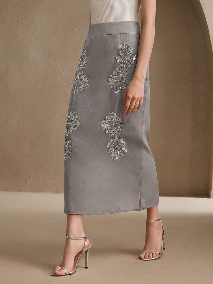 Saia Bordada com Floral Primavera/Verão, Festival