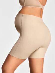 SHEIN Shape Prenda de control moldeable sin costuras de unicolor y tiro alto para mujeres embarazadas