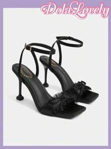 Dola Lovely Women's Round Toe High Heel Fashion Pumps - Black - View 3