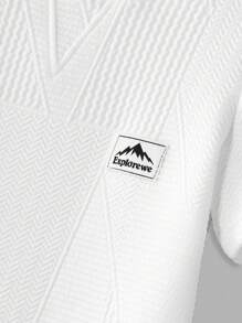 SHEIN Tween Girls Simple Elegant Round Neck Short Sleeve Summer Dress - White - View 2