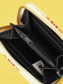 TOM & JERRY X SHEIN 1pc Retro Cartoon Surfing Design Short Wallet - Multicolor - View 5