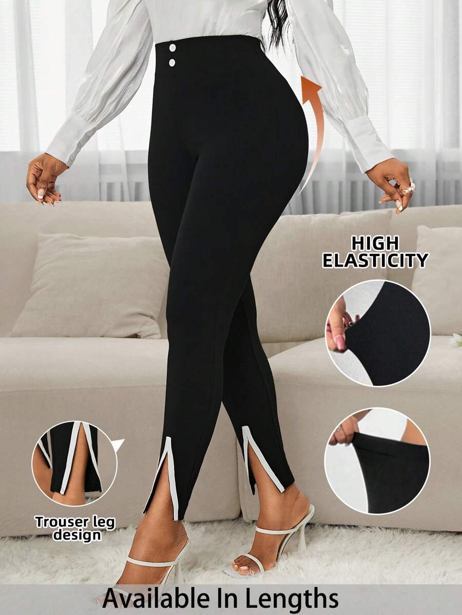 SHEIN PETITE CURVE Plus Size Women's Leggings, Summer Coordinated, Rave Festival, Long Women Dresses, Wedding Reception Dress, Summer Women Dresses