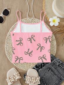 SHEIN Áo ba lỗ bó sát tối giản thường ngày cho bé gái tuổi teen, Áo sơ mi mùa hè - trắng - Xem 2