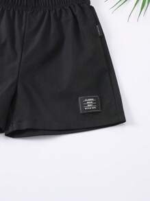 SHEIN Summer,Holiday,TravelerYoung Boys' Solid Color Simple Fashionable Shorts, Suitable For Summer - Multicolor - View 7