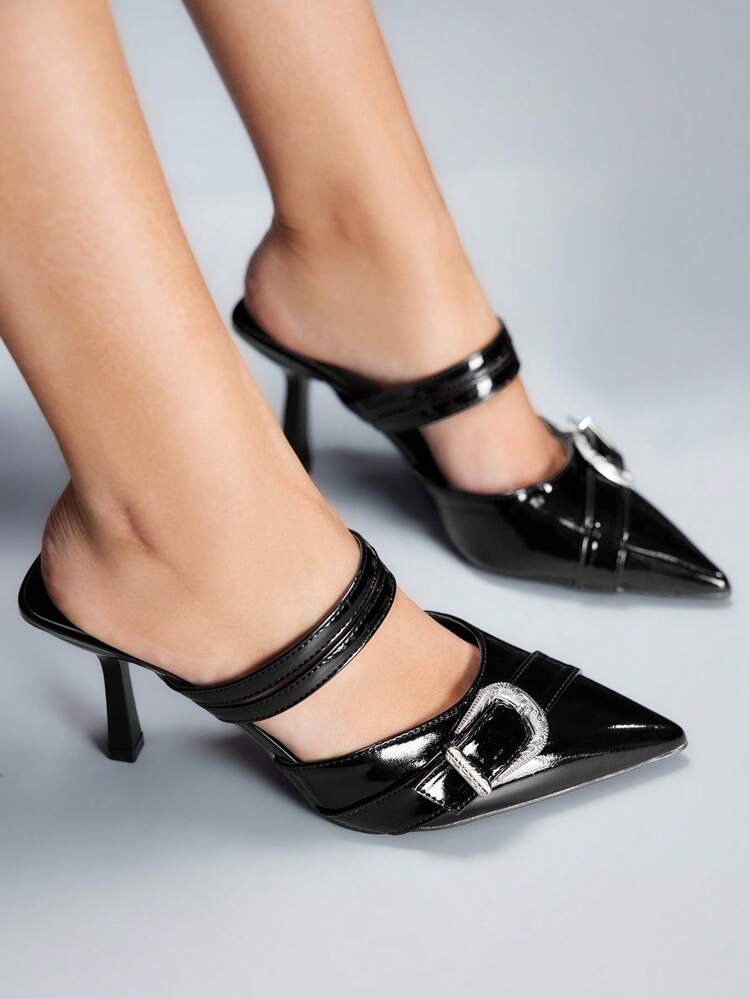 CUCCOO GRLICON Women's Y2K Punk Style High Heel Pumps, Suitable For Motorcycle, Cool Girl, Halloween, Christmas, Party Outfits