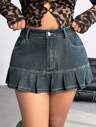 Plus Size Denim Skirts