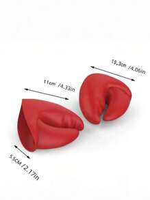 Zazumi 1 pieza Pinzas creativas de langosta con guantes aislantes de calor - Guantes de silicona gruesos resistentes a altas temperaturas para olla, horno y microondas, a prueba de quemaduras, un par de juego - Rojo - Ver 4