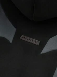 Manfinity Unisex 男士针织休闲日常宽松长袖连帽卫衣，适合上学、秋季、冬季穿着，情侣款