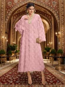 Al Najma Women's Turkish Tunic Dress & Arab Traditional Long Modest Kaftan