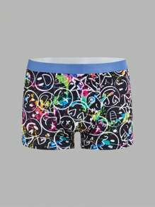 SHEIN 5pcs/Pack Tween Boys Cartoon Graphic Elastic Waist Comfy Briefs