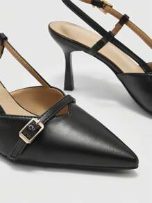 CUCCOO BIZCHIC Women Pointed Toe High Heel Pumps, Sexy Thin Heels, Outdoor/Commute/Red Formal Party Evening Shoes Spring Shoes - Black - View 7