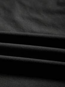 INAWLY 可爱水豚休闲图案 T 恤 - 黑色 - 查看 6