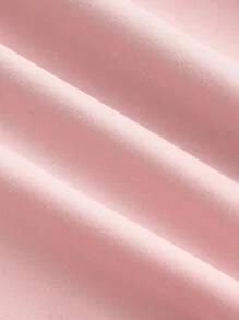 SHEIN MOD Váy dài tay ngắn họa tiết xương cá màu đen - Hồng - Xem 4