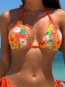 Swim Vcay 女士热带印花海滩度假泳装套装夏季 - 彩色 - 查看 4