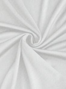 SHEIN Unity Damen schwarzes körperbetontes Meerjungfrauenkleid mit Drapierung am Ausschnitt, Party - Weiss - Übersicht 4