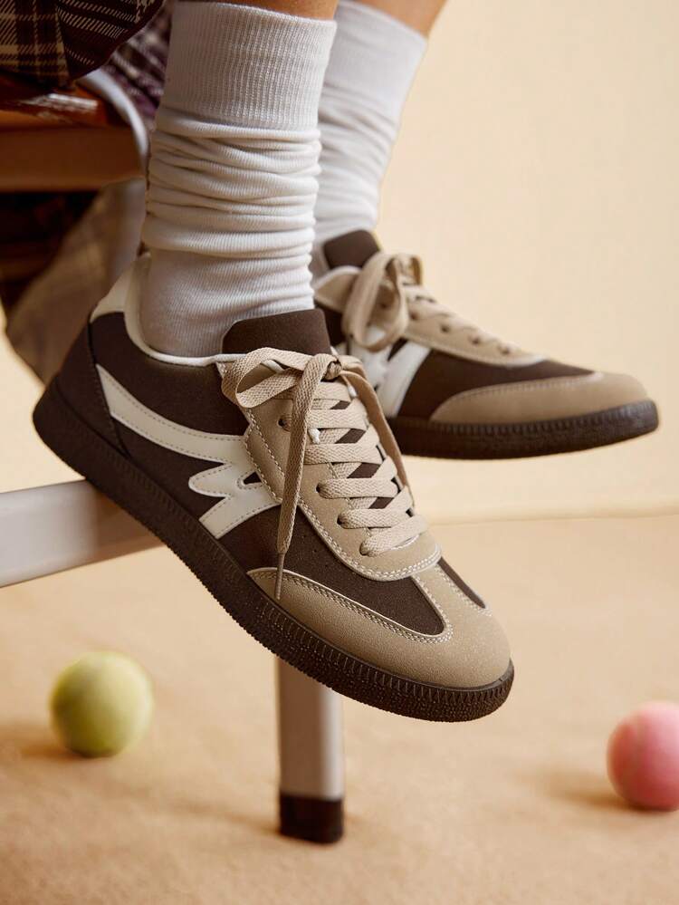 CUCCOO EASI Women Casual Platform Sneakers, Retro Versatile Sports Shoes, Thick Sole Fashion Flat Loafers Back To School For Christmas