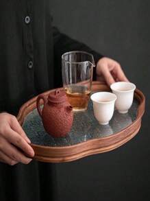 Zazumi صينية زجاجية تستخدم في المنزل أو المكتب أو غرفة الشاي لتجميع الفواكه والوجبات الخفيفة، أو كطاولة شاي جافة. يمكن استخدامها لأغراض متعددة حسب رغباتك الخاصة.