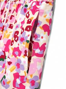 Manfinity Swimmode Men's Ditsy Floral Beach Shorts, Casual Resort Wear - Pink - View 5