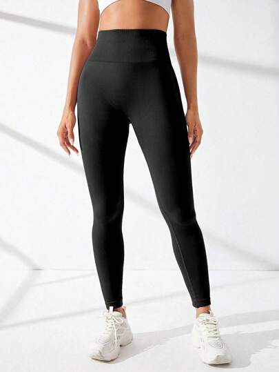Seamless Scrunch Butt Wideband Waist Sports Leggings