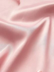 SHEIN Teen Girls' Pink Bow Decor Strapless Dress,Elegant Summer Prom Outfit,Ruffle Classy Vacation Dresses,Suitable For Spring & Summer Party Outfits - Pink - View 4