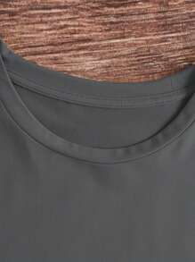 INAWLY Maglietta estiva ampia da donna casual con stampa floreale a piccoli motivi e stampa di lettere, scollo tondo, taglie forti
