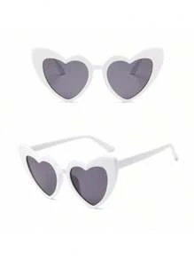 10 件装可爱有趣的心形装饰派对眼镜，男女皆宜，适合婚礼派对、舞会等，白色、圣诞节 - 彩色 - 查看 6