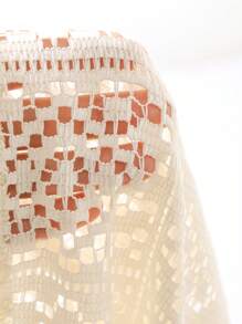 FRIFUL Women's Lace Half Placket Long Sleeve Loose Blouse