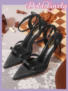 Dola Lovely 优雅尖头细高跟鞋 - 黑色 - 查看 3