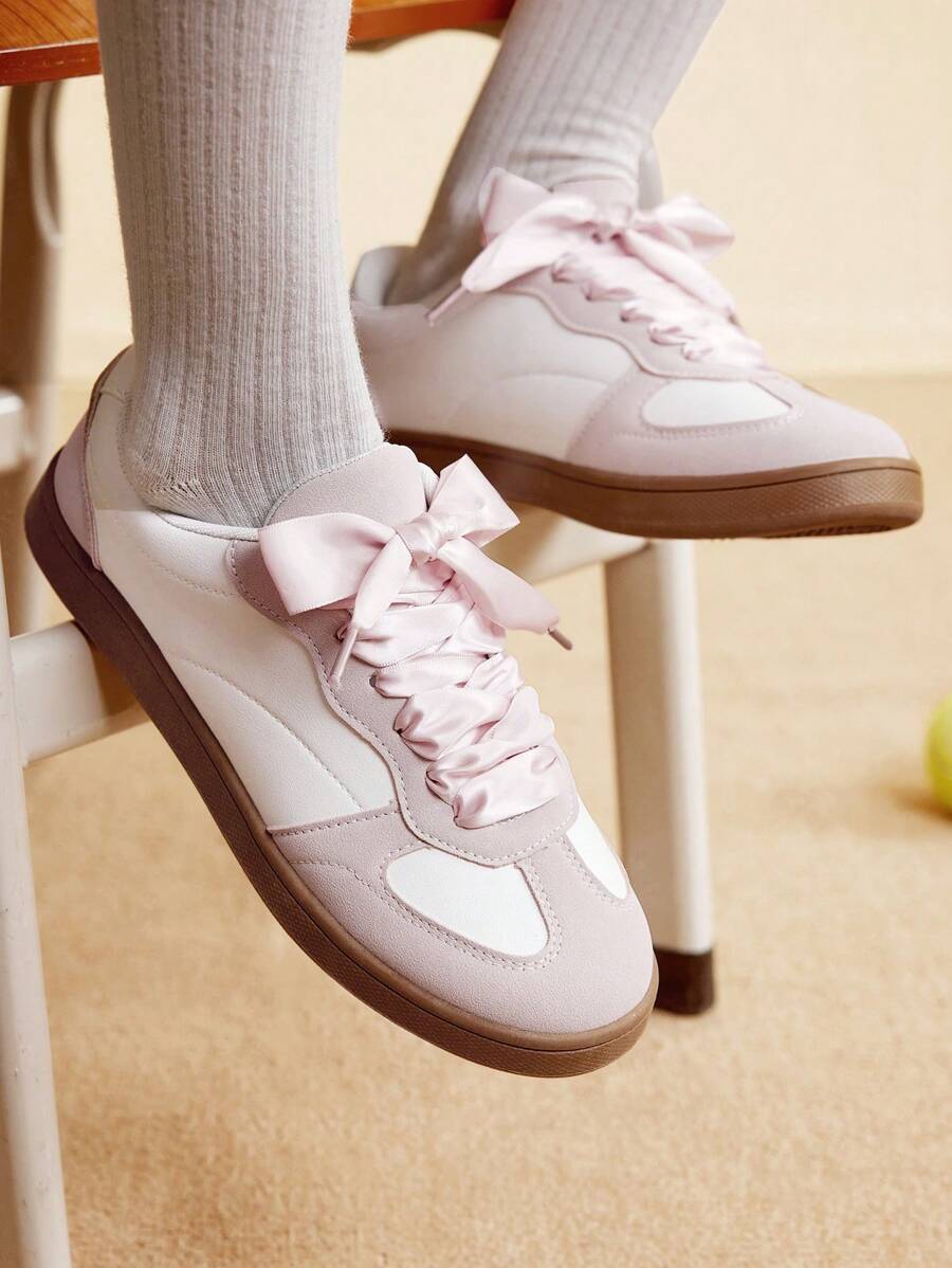 CUCCOO EASI 女士黑色复古德式训练休闲运动鞋 - 粉色 - 查看 1