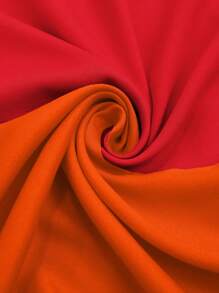 Vivid Eden Sukienka damska z długim rękawem z nadrukiem w bloki kolorów i dekoltem w serek, wiosenne i letnie stylizacje, ubrania letnie, walentynki, stroje wakacyjne, stroje plażowe dla kobiet, festiwal, romantyczne i eleganckie ubrania, styl boho, boho, słodkie, stroje rave na festiwal, tropikalne ubrania damskie na wakacje, karnawał