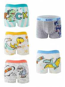 Toddler Boys Simple Fashion 3D Seamless Rocket Printed Briefs Boy Boys Print Underwear Underwear For Boys Boy Underwear For Girls Underwear For Kids Boy - Multicolor - View 1