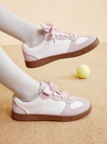 CUCCOO EASI 女士黑色复古德式训练休闲运动鞋 - 粉色 - 查看 4