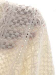 DAZY Bohemian Style Sleeveless Jacquard Dress, Women's Leisure Dress, Moo Moo Pajama - White - View 7