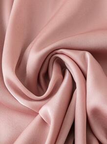 SHEIN LUNE Plus Size Sleeveless Bowknot Dress - Pink - View 4