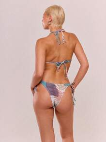 Musera Resort Bikini con cuentas, nudo en la cintura, culotte de verano para playa, resort, Ibiza, vacaciones, club, elegante y sexy