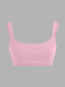 SHEIN EZwear Set de 3 tops deportivos de mujer con cuello cuadrado, espalda descubierta y sexy, apropiados para el verano - Multicolor - Ver 10