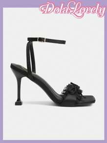 Dola Lovely Women's Round Toe High Heel Fashion Pumps - Black - View 4