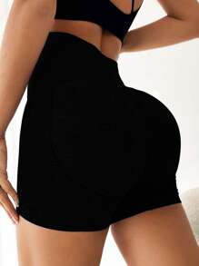 Easithlete 宽腰带运动短裤弹力短裤女士运动短裤、健身短裤、骑行短裤