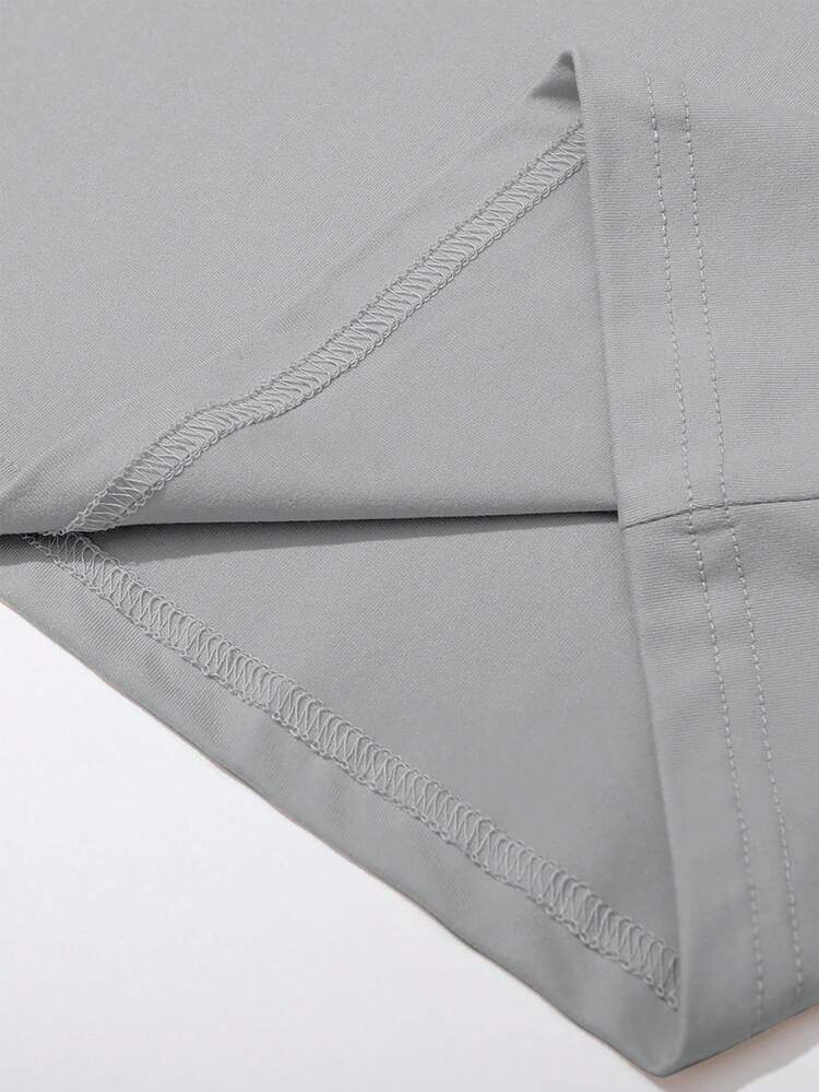 تي شيرت كاجوال صيفي للرجال بأكمام قصيرة ورسومات بس...