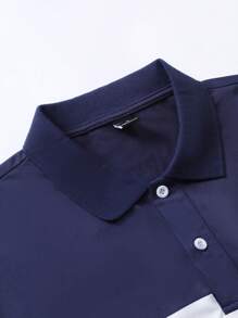 Manfinity Homme Men's Casual Polo Shirt, Minimalist Stylish For Everyday Wear Polo Shirt For Men Men Polo T Shirt Polo T Shirt Men Polo Men Shirt Polo For Men - Multicolor - View 4