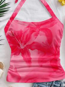 SHEIN WYWH 女士夏季系带纹理针织吊带背心