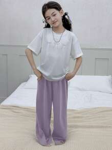 DAZY Tween Girl Fall Clothes, Tween Girl Loungewear - Purple - View 5