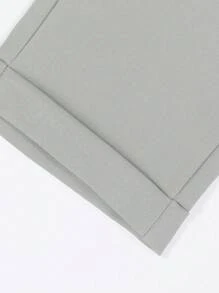 Manfinity Bizformal Men's Straight Leg Casual Trousers, Retro British Style Versatile Pants,Boyfriend Gifts,Valentine's Day Men,White Men Pants Clothes For Men Pants Pants For Men Men Suit Pants Pants Men - Light Grey - View 8