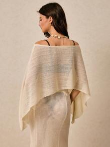 Poéselle Blusas para mujer, Conjunto de playa para mujer, Ropa de mujer color beige