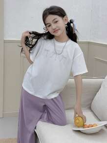 DAZY Tween Girl Fall Clothes, Tween Girl Loungewear - Purple - View 4