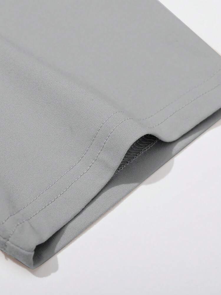 تي شيرت كاجوال صيفي للرجال بأكمام قصيرة ورسومات بس...