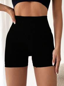 Easithlete 宽腰带运动短裤弹力短裤女士运动短裤、健身短裤、骑行短裤