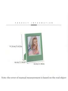 SHEIN 1 件适用于迷你经典垂直相框、简约 3 英寸迷你彩色创意相框支架、桌面装饰，用于存储和展示纪念照片、收藏卡和粉丝回忆 - 彩色 - 查看 5